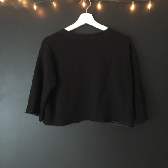 Black Crop Top - Picture 4 of 4